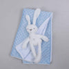 Set Cobija Bebé y Peluche Conejo - Celeste