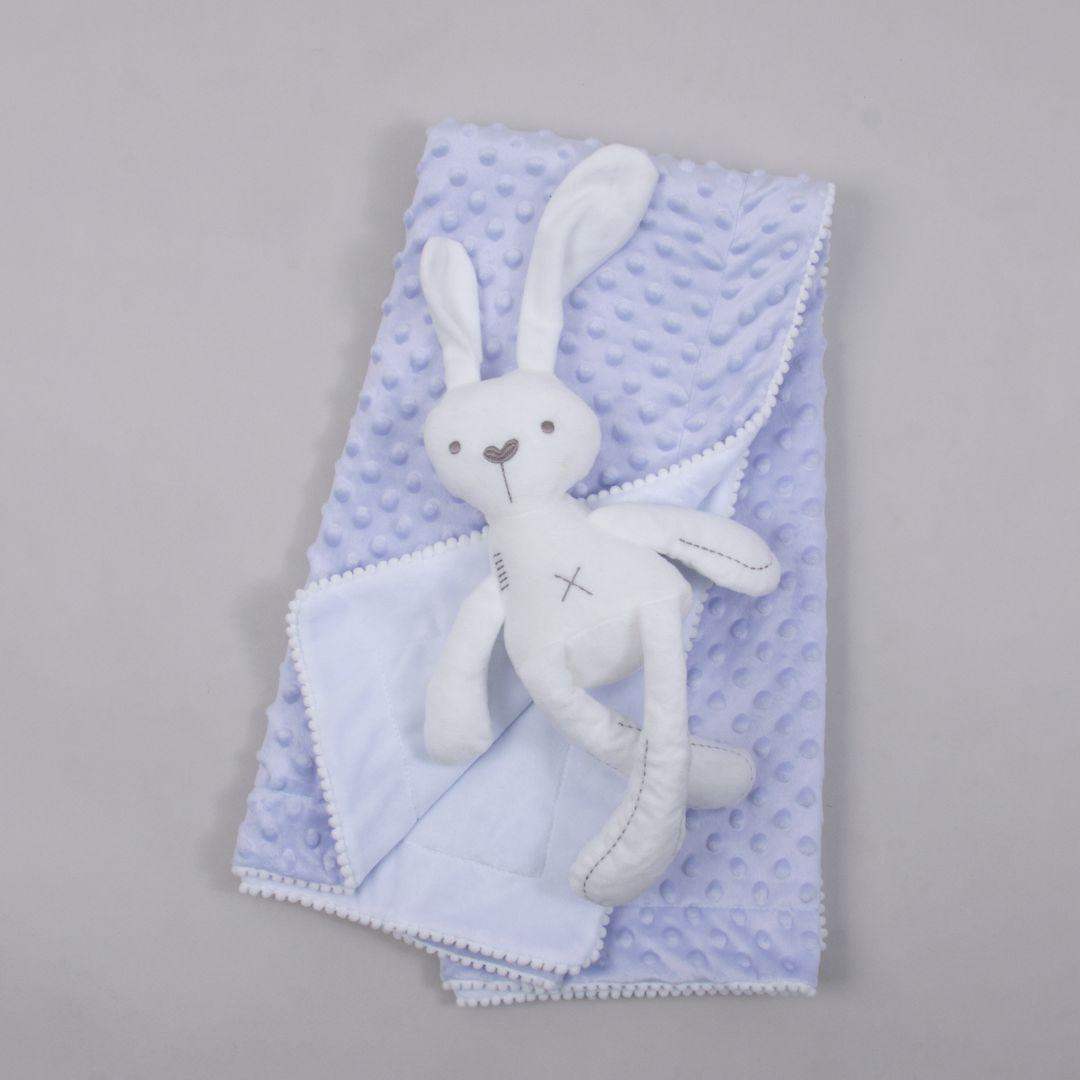 Set Cobija Bebé y Peluche Conejo - Lila