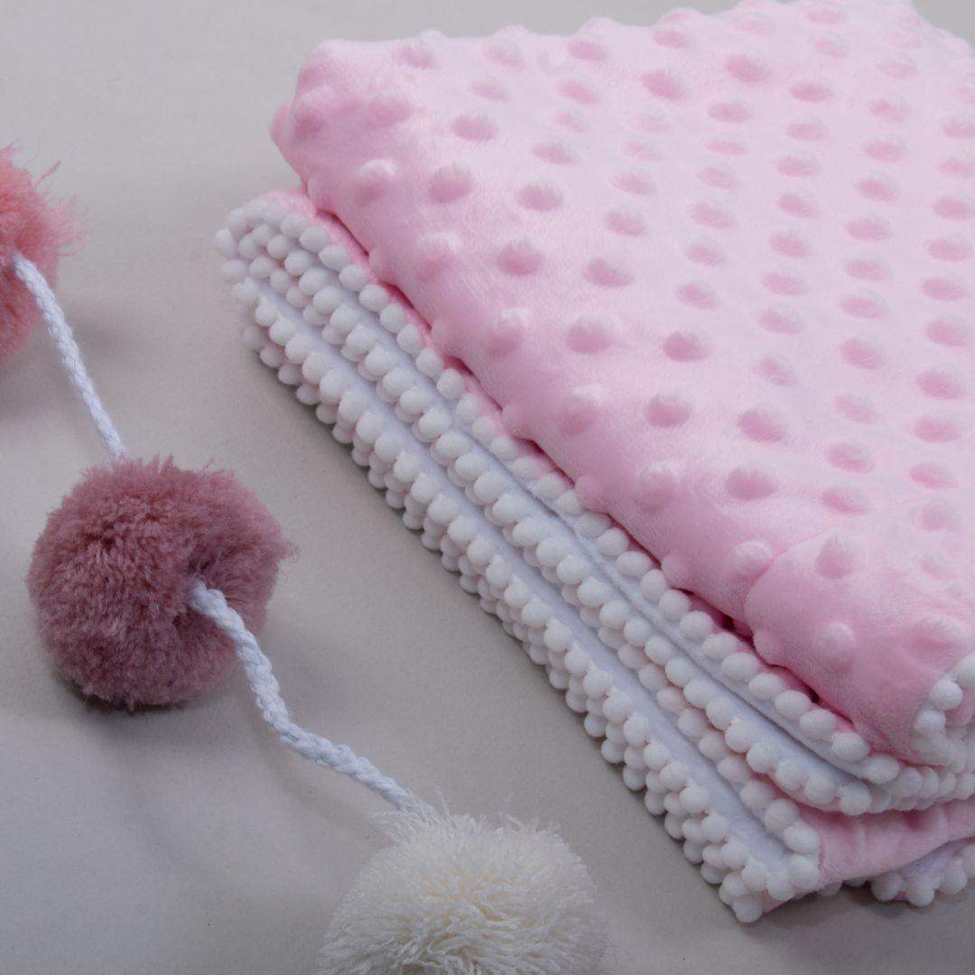 Set Cobija Bebé y Peluche Conejo - Rosado