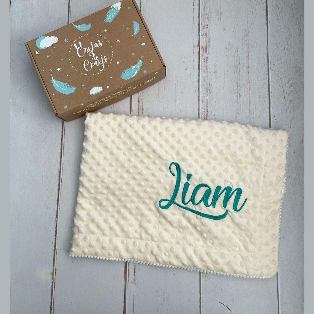 Manta Cobija Bebé Burbujas Crema