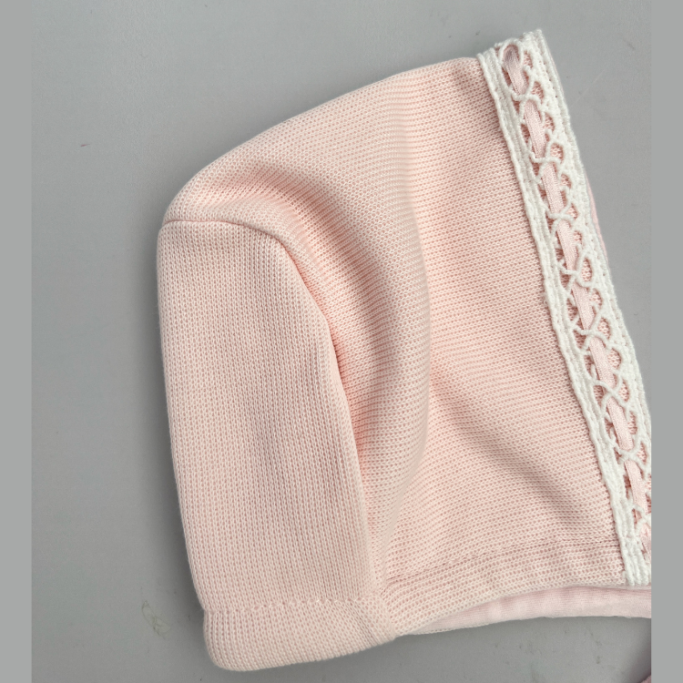Gorro Bebé Algodón Pima Bonnet Rosa