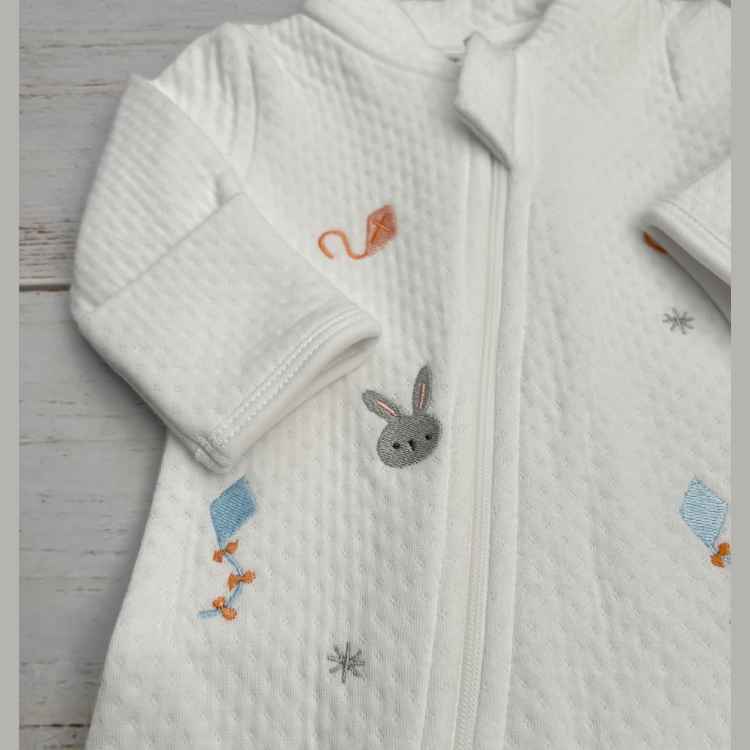 Pijama Bebé Termica Algodon Pima Conejitos