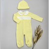 Enterizo Primer Dia Bebé Algodón Pima Amarillo