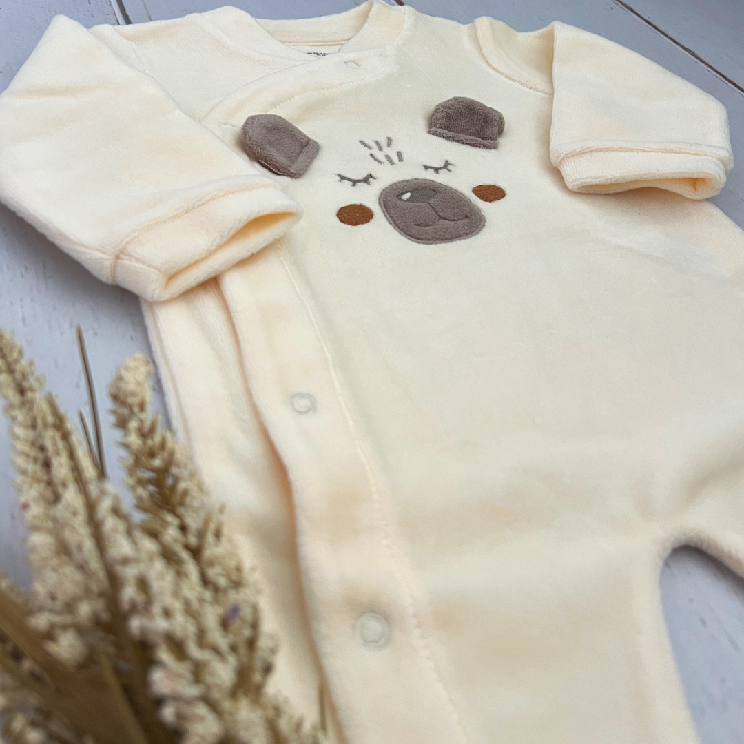 Pijama Fleece Osito Aplique Unisex