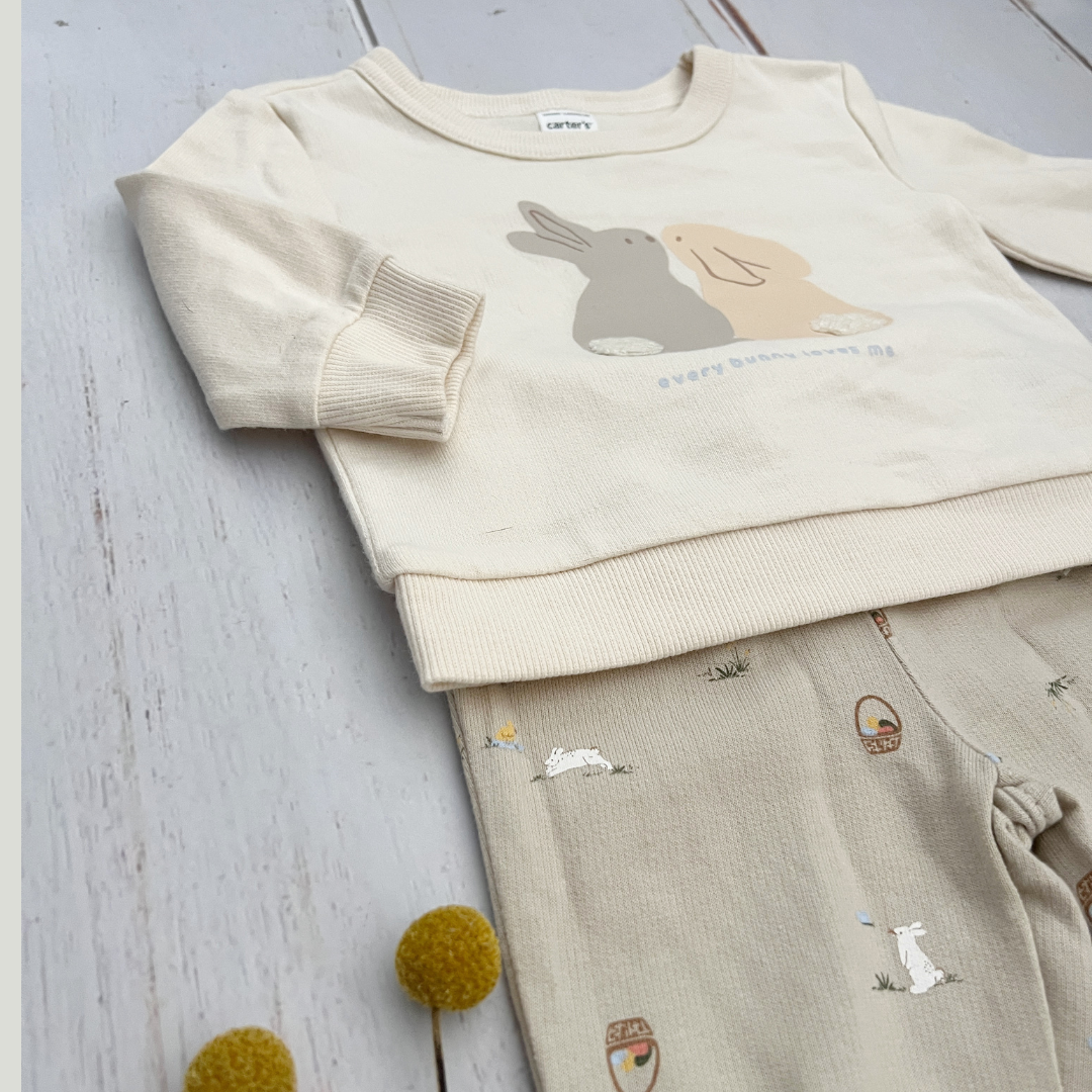 Conjunto 2 Prendas Conejitos Unisex
