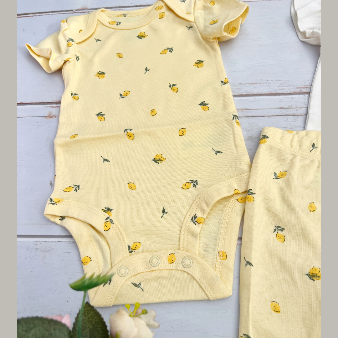 Set Pantalon y Bodies Limones
