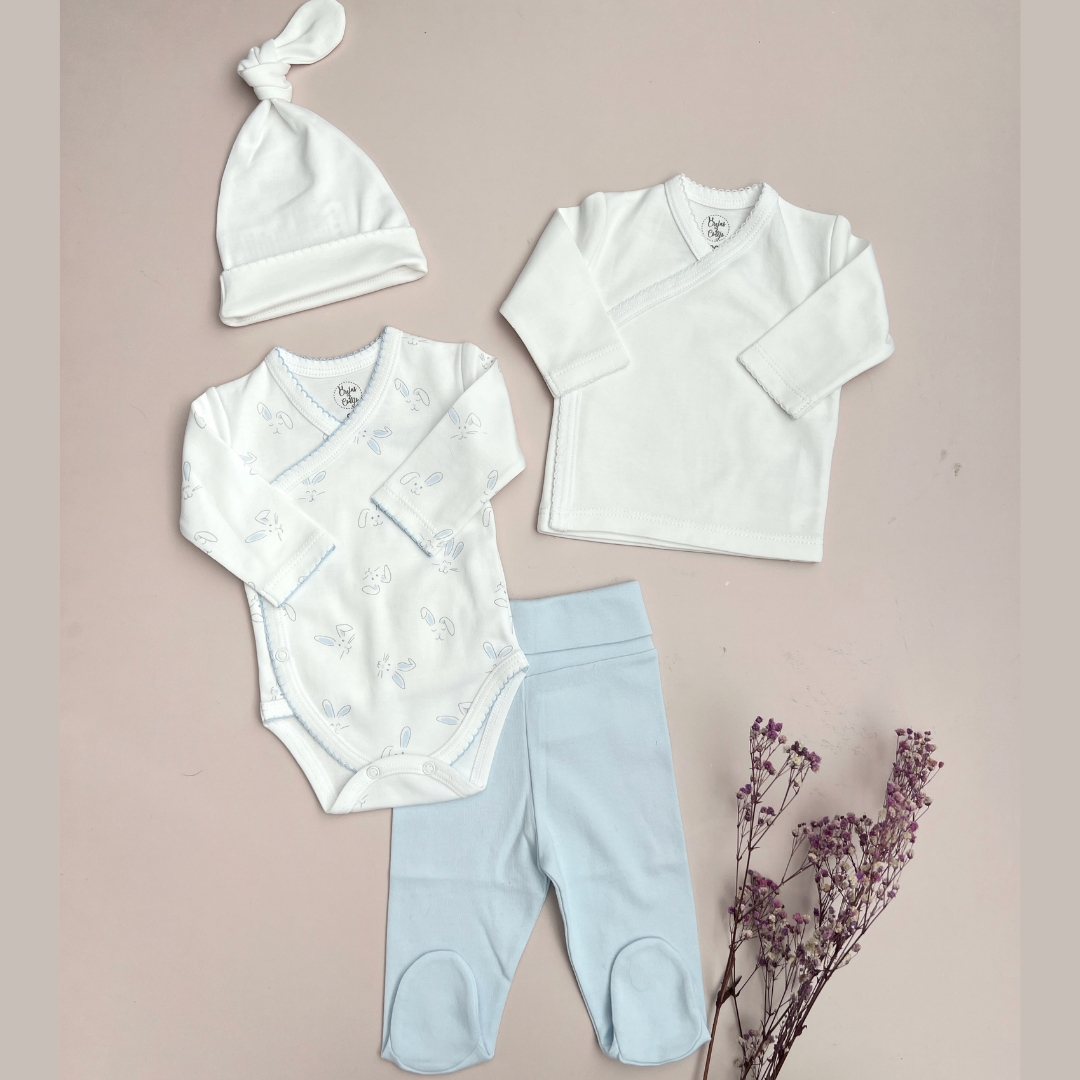Set Básico Bebé Prematuro - Celeste