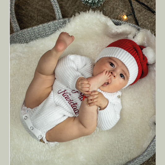 Bobito Tejido Bebé Navidad