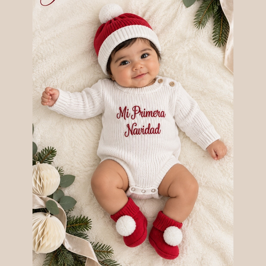 Bobito Tejido Bebé Navidad