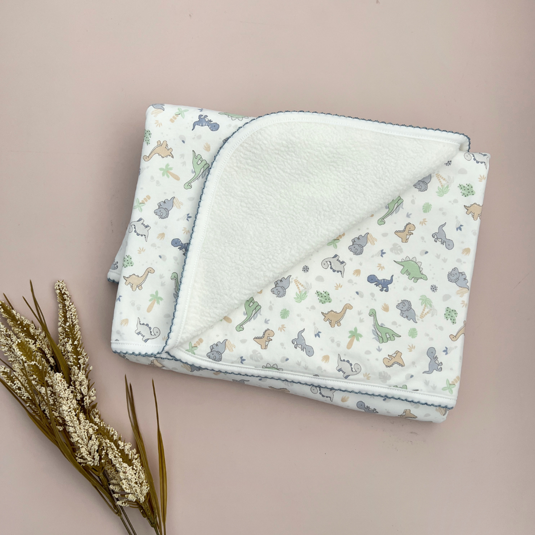 Cobertor Bebé Algodon Pima Polar Dinosaurios