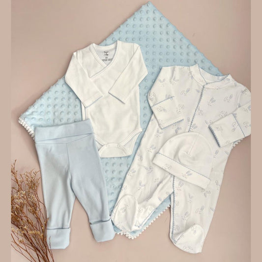Combo Bebé Recién Nacido Pijama Conejos