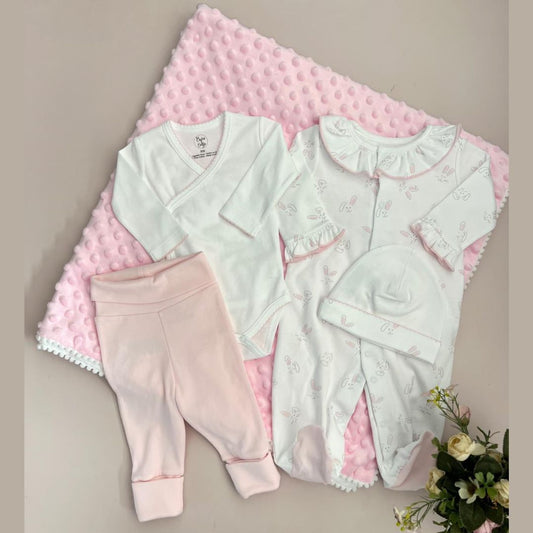 Combo Bebé Recién Nacido Pijama Conejos