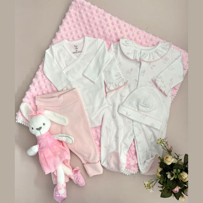 Combo Bebé Recién Nacido Pijama Conejos