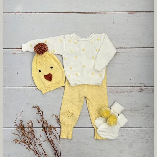 Conjunto Bebé Tejido Pollito