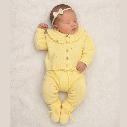 Conjunto Tejido Arandelas Amarillo
