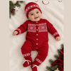 Conjunto Bebé Tejido Navidad Rojo