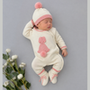 Enterizo Bebé Conejito Crema/Rosado