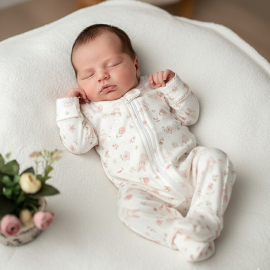 Pijama Bebé Algodón Pima Conejitos