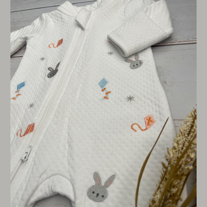 Pijama Bebé Termica Algodon Pima Conejitos