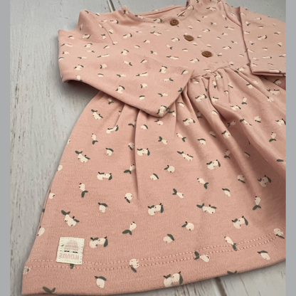 Vestido Palo Rosa Peras con Medias