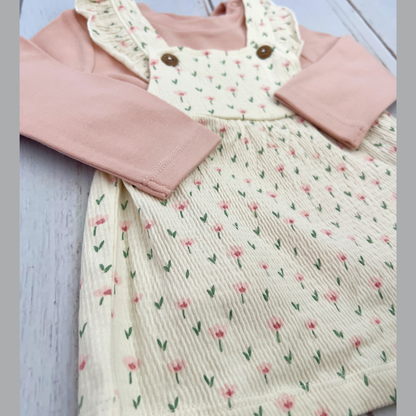 Vestido Florecitas con Medias