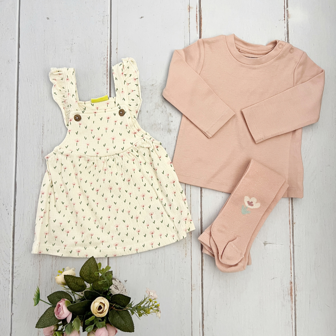 Vestido Florecitas con Medias