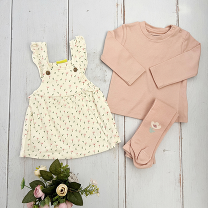 Vestido Florecitas con Medias