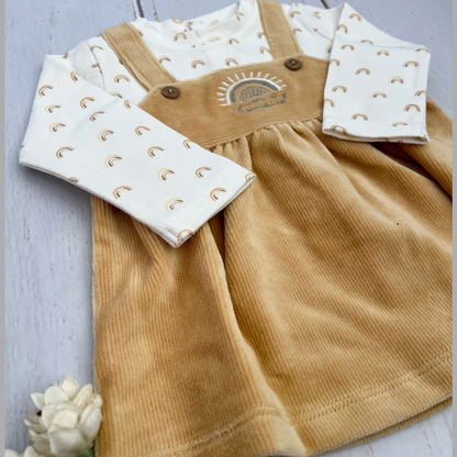 Vestido Pana Arcoiris con Medias