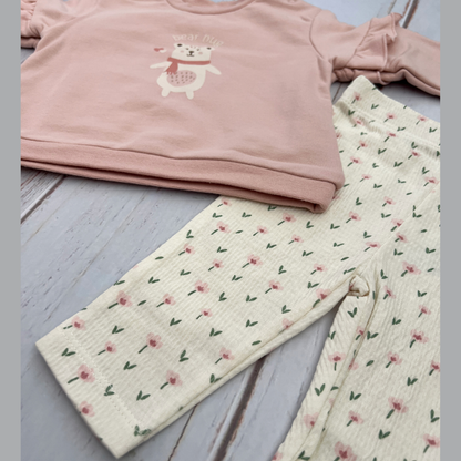 Conjunto Camiseta Pantalon Florecitas