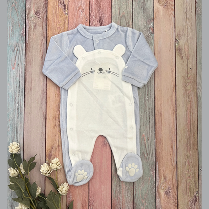 Pijama Fleece Ratoncito Celeste