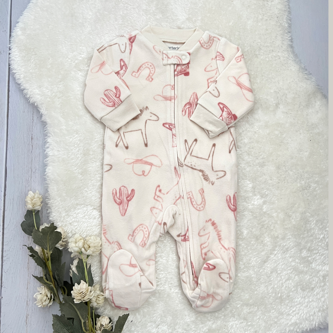 Pijama Fleece Herraduras y Caballos