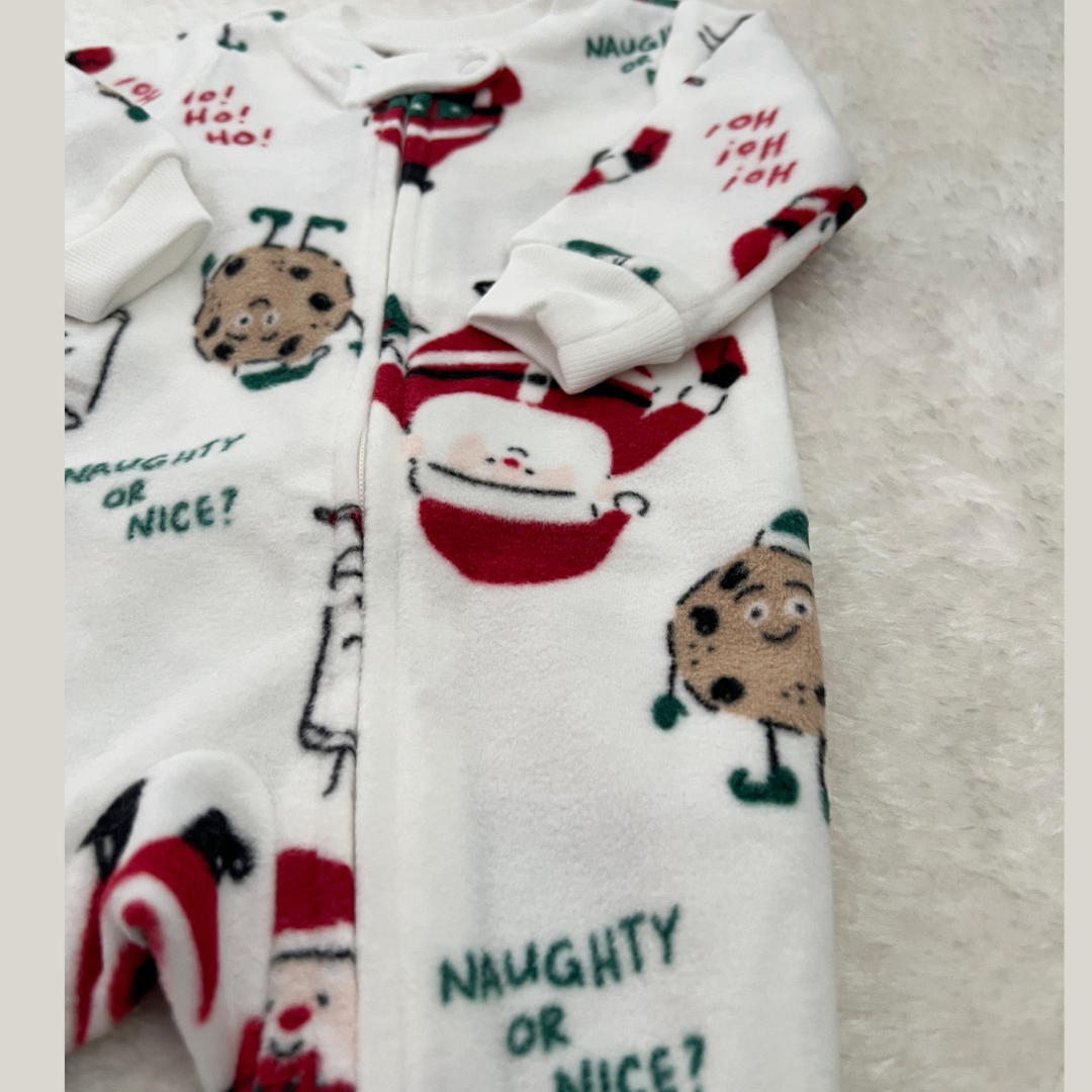 Pijama Fleece Papa Noe y Galletas