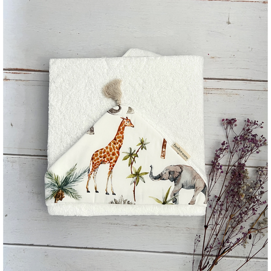 Toalla Capota Jirafas Unisex