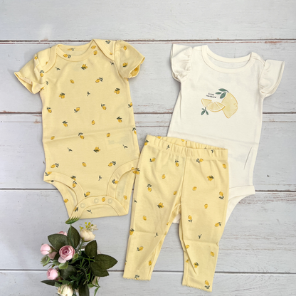 Set Pantalon y Bodies Limones