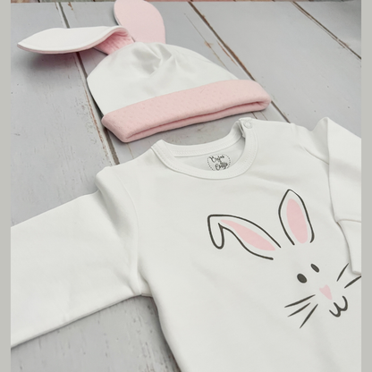 Conjunto 3 Prendas Algodon Pima Conejo Rosa