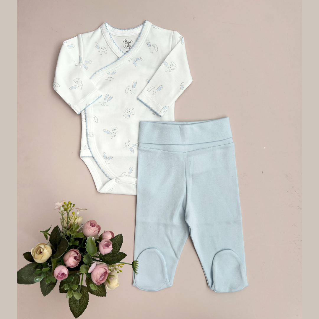 Set Body y Pantalon Pies Algodon Pima - Prematuro