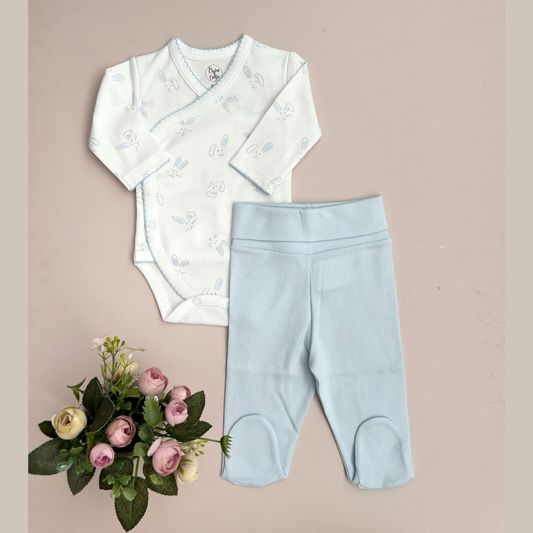 Set Body y Pantalon Pies Algodon Pima - Prematuro