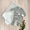 Combo Ropa y Accesorios Conejito Gris