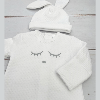 Set Bebé Algodón Pima Carita - Blanco