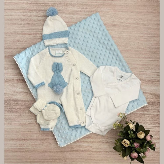 Combo Ropa y Accesorios Conejito Celeste