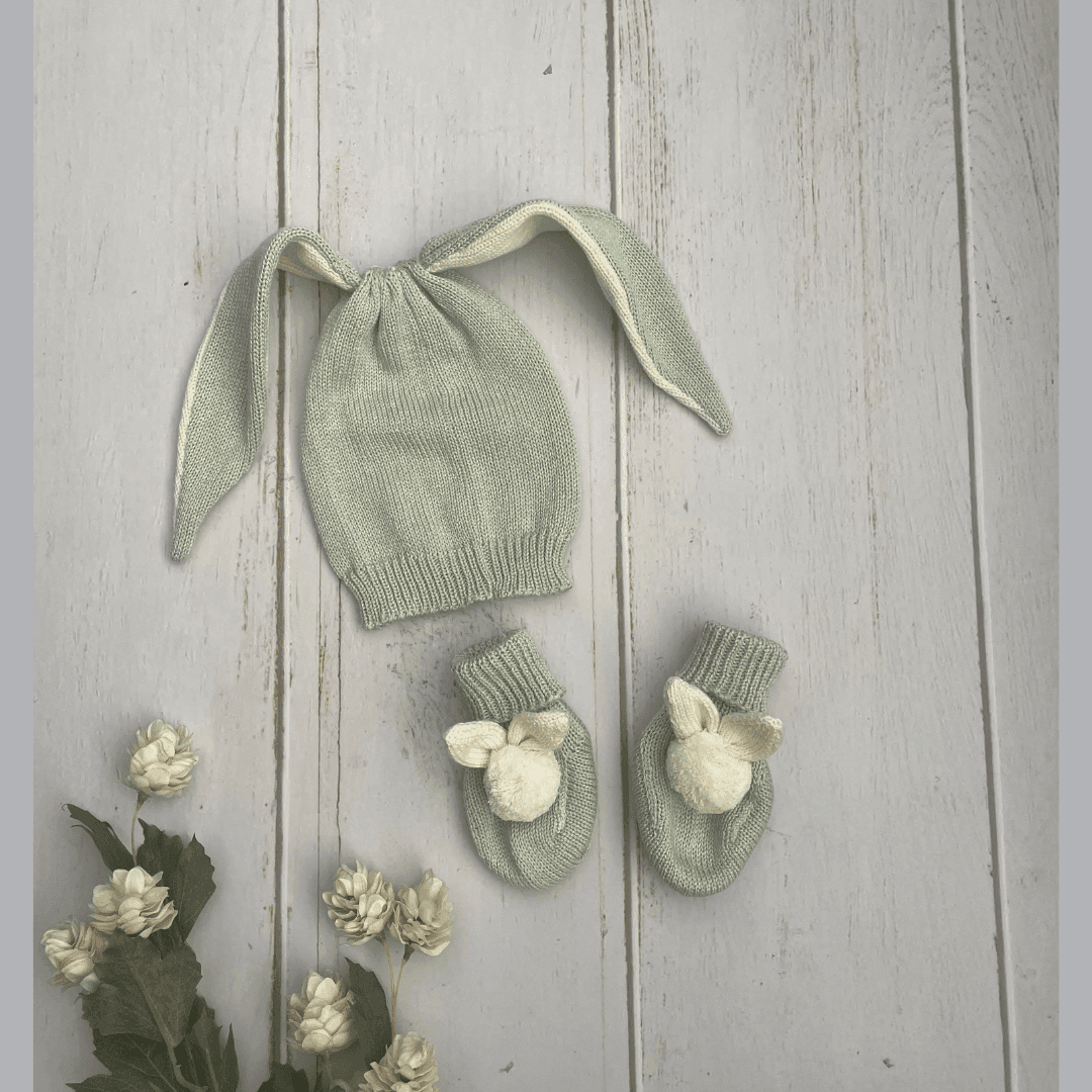 Bajo Pedido - Set Gorro Orejas y Medias Unisex