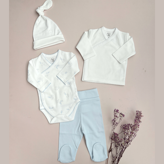 Set Básico Bebé Prematuro - Celeste