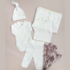 Set Completo Bebé Prematuro - Blanco