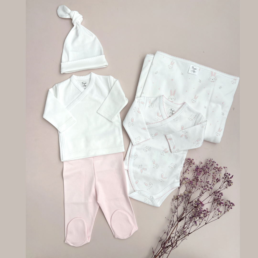 Set Completo Bebé Prematuro - Rosado
