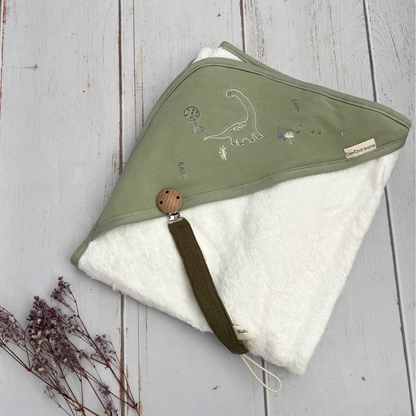 Set Regalo Toalla Capota y Sujetachupo Verde