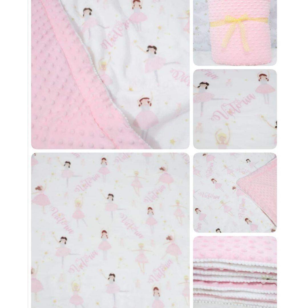 Cobija Bebé Estampada Personalizada Niña