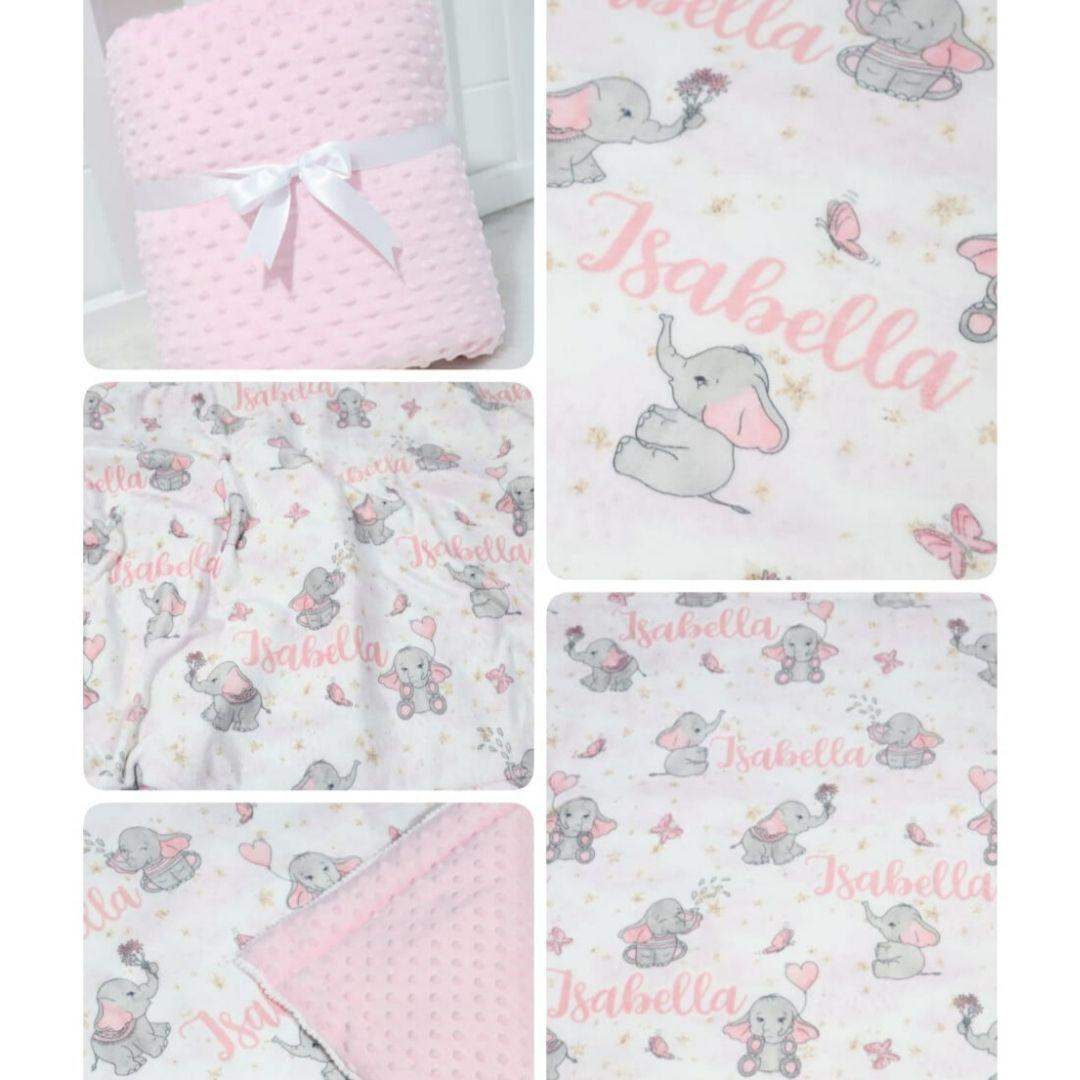 Cobija Bebé Estampada Personalizada Niña