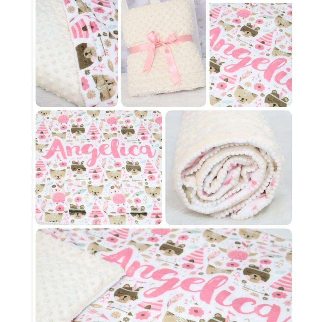 Cobija Bebé Estampada Personalizada Niña