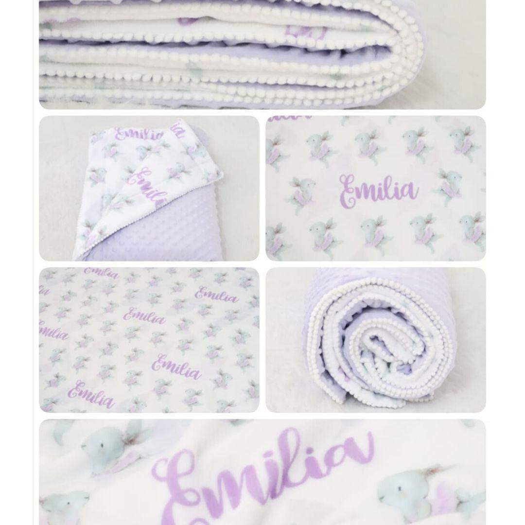 Cobija Bebé Estampada Personalizada Niña